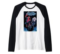Marvel Spider-Man The Amazing Spider-Man and Black Cat Camiseta Manga Raglan