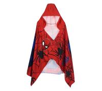 Marvel Spider-Man Toalla con Capucha para Niños, Rojo y Azul, Talla Única, 70x140 cm
