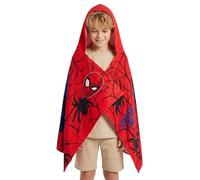 Marvel Spider-Man Toalla con Capucha para Niños, Toalla de Playa, Toalla de Baño, Toalla Natación Infantil