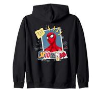 Marvel Spider-Man When I Grow Up Torn Paper Collage Sudadera con Capucha