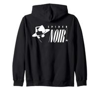 Marvel Spider-Noir Black & White Portrait and Spider Logo Sudadera con Capucha