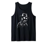 Marvel Spider-Noir Dual Portrait Black & White Cityscape Camiseta sin Mangas
