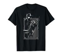 Marvel Spider-Noir Web Swing Black & White Art Deco Frame Camiseta