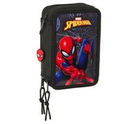 Marvel Spiderman Attack triple pencil case 37pcs Safta