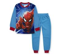 Marvel Spiderman Avengers - Pijama Largo de Spiderman de 2 Piezas, para niños (Reino Unido, Edad, 8 años, Normal, Azul)