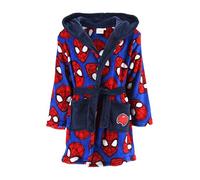 Marvel Spiderman Bata para Niños, Batin de Estar por Casa Infantil, Diseño Bata Polar Suave, Tallas 3 a 8 Años (FR/ES, Edad, 6 años, Regular, Azul)