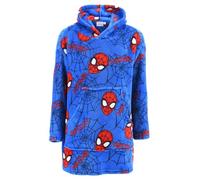 Marvel Spiderman Batamanta para Niños, Batin de Estar por Casa Polar Suave, Sudadera de Casa con Capucha Infantil, Regalo para Niños, Tallas 3 a 8 Años (FR/ES, Edad, 6 años, 8 años, Regular, Azul)