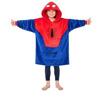 Marvel Spiderman Batamanta para Niños y Adolescentes- Talla Única Manta con Capucha Polar - Regalos de Spiderman
