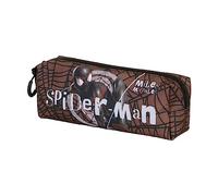 Marvel Spiderman Blackspider-Estuche Portatodo Cuadrado FAN 2.0, Rojo, 21 x 8 cm