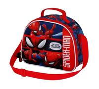 Marvel Spiderman, Bolsa Portamerienda 3D, 25.5 x 20 cm, Rojo Stronger