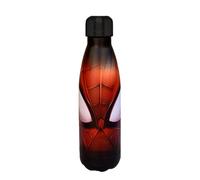 Marvel Spiderman Botella Reutilizable, Diseño Aluminio Resistente, Botella de Agua para Niños, Cantimplora Spiderman, Botella de Viaje, Capacidad 500 ml | Negro