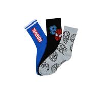 Marvel Spiderman - Calcetines de algodón para niños (3 pares), Pack 1, 23-26