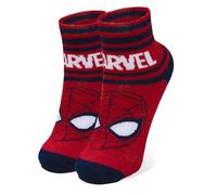 Marvel Spiderman - Calcetines de Spiderman de los Vengadores para Niño, de algodón (IT, Talla, 27, 30, Rojo)