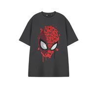 Marvel Spiderman Camiseta de Hombre | Camiseta Gráfica de Manga Corta en Color Carbón para Hombre | Vecino Amigable Spiderman | Ropa de Cómics de Superhéroes | Mercancía Peter Parker Oficial