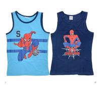 Marvel Spiderman Camiseta interior para niños - Camiseta interior de verano ligera para niños, regalo 122-140 cm (2 unidades), rojo, 134