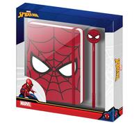 Marvel spiderman chibi-caja regalo con diario y bolígrafo fashion, ro