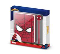 Marvel Spiderman Chibi-Caja Regalo con Diario y Bolígrafo Fashion, Rojo