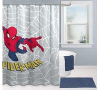 Marvel Spiderman - Cortina de ducha (178 x 182 cm), diseño de superhéroes