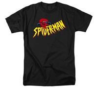 Marvel Spiderman Crawler T Shirt, Black Camiseta, Negro, L Unisex Adulto