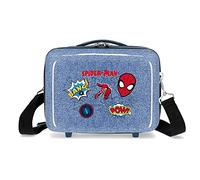 Marvel Spiderman Denim Neceser Adaptable Azul 29x21x15 cms Rígido ABS 9,14L 0,6 kgs