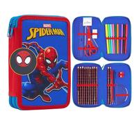 Marvel Spiderman Estuche Escolar con Material Incluido Material Escolar y Papeleria Estuches Aesthetic con Lápices Rotuladores Regalo para Niños (Multi)
