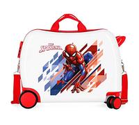 Marvel Spiderman Geo Maleta Infantil Rígida, Rojo, 4 Ruedas | Equipaje de Mano