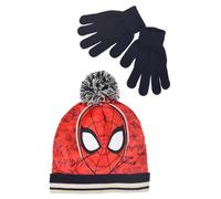 Marvel Spiderman Gorro y Guantes para Niño, Conjunto de Invierno para Niños, Gorro y Guantes de Spiderman, Accesorios de Invierno Infantil - Azul