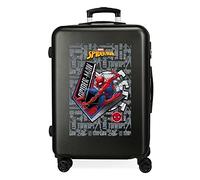Marvel Spiderman Great Power Maleta mediana Negro 48x68x26 cms Rígida ABS Cierre de combinación lateral 70 3 kgs 4 Ruedas dobles