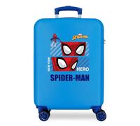 Maleta De Cabina Spiderman Hero Rígida 55cm Azul