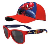Marvel Spiderman - Juego de gafas de sol y gorra para niños, gafas polarizadas UV400 con gorra de béisbol ajustable, para verano, vacaciones, viajes, exteriores, regreso a la escuela, para niños a