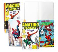 Marvel Spiderman - Juego de mini cuadernos de Spiderman con 3 diarios de tamaño de bolsillo, suministros escolares y de oficina de Spiderman, cuadernos de tamaño de bolsillo