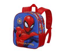 Marvel Spiderman Leader-Mochila 3D Pequeña, Azul, 26 x 31 cm, Capacidad 8.5 L