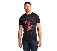Marvel Spiderman Logo Swing Camiseta, Negro (Black Blk), Small (Talla del Fabricante: Small) para Hombre