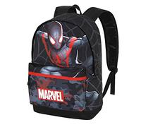 Marvel Spiderman Miles-Mochila HS FAN 2.0, Negro, 30 x 41 cm, Capacidad 22 L