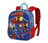 Marvel Spiderman-Mochila 3D Pequeña, 26 x 31 cm, Capacidad 8.5 L, Azul Spinners