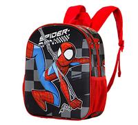 Marvel Spiderman-Mochila 3D Pequeña, 26 x 31 cm, Capacidad 8.5 L, Negro Rally