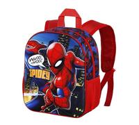 Marvel Spiderman-Mochila 3D Pequeña, 26 x 31 cm, Capacidad 8.5 L, Rojo Mighty