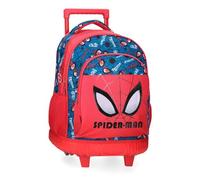 Marvel Mochila Spiderman Compacta con 2 ruedas Rojo Talla única