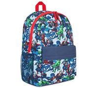 Marvel Spiderman Mochila Escolar Niño Niña Adolescente Superhéroes Mochilas Escolares Bolsa Colegio con Cintas Ajustables (Azul)