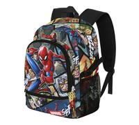 Marvel Spiderman Panels-Mochila Fight FAN 2.2, Multicolor, 31 x 44 cm, Capacidad 24 L