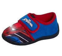 Marvel Spiderman - Pantuflas iluminadas para niños, fáciles de sujetar, suela antideslizante, intermitente, LED, para interiores, Blue, 24 EU