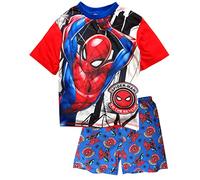 Marvel Spiderman - Pijama corto para niño, rojo, 2-3 Años