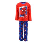 Marvel Spiderman Pijama Niño, Conjunto 2 Piezas Pijama Polar Suave, Talla 4 Años | Rojo