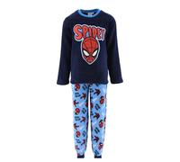 Marvel Spiderman Pijamas para Niño, Camiseta y Pantalon Largo Conjunto 2 Piezas para Niño, Diseño Spiderman Pijama Polar Suave Azul, Regalo Pijama para Niños | Talla 3 Años - Azul