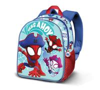 Marvel Spiderman Pirates-Mochila 3D Elite, Azul 25 x 30 cm, Capacidad 7 L