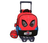 Marvel Spiderman Protector Mochila Preescolar con Carro Rojo 23x25x10 cms Poliéster 5,75L
