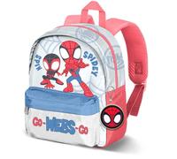 Marvel Spiderman Spin-Joy - Mochila + accesorio (22 x 27 cm, capacidad 5 L), color gris