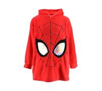 Marvel Spiderman Sudadera para Niño, Manta con Capucha para Niño, Diseño Heroe Sudadera Manta Polar Suave, Talla 6/8 Años