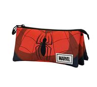 Marvel Spiderman Suit-Estuche Portatodo Triple ECO, Rojo, 23 x 11 cm