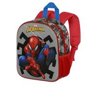 Marvel Spiderman Symbol-Mochila 3D Elite, Gris, 25 x 30 cm, Capacidad 7 L